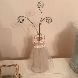 Pink and White Jewelry Holder